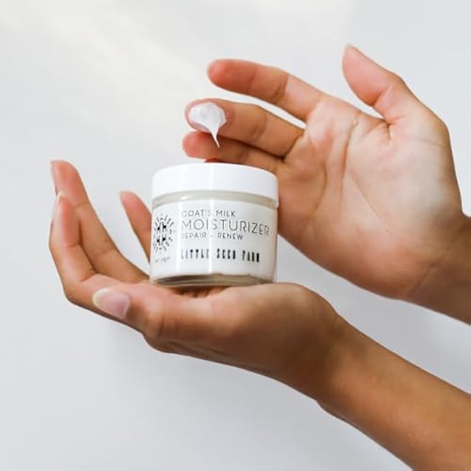 Little Seed Farm GOAT'S MILK MOISTURIZER - ALL NATURAL, ORGANIC FACIAL MOISTURIZER, 2.0 OUNCE - Image 4